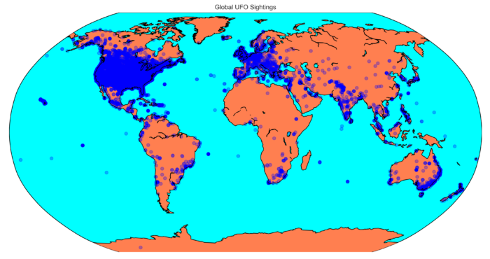 Geographical Distribution of UFO Sightings